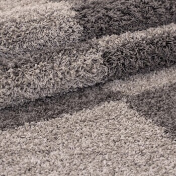 Hochflor Teppich GALA Taupe 240 x 340 cm
