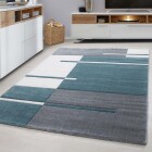 Kurzflor Teppich HAWAII Blau 240 x 340 cm