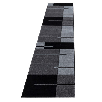 Kurzflor Teppich HAWAII Grau 80 x 300 cm