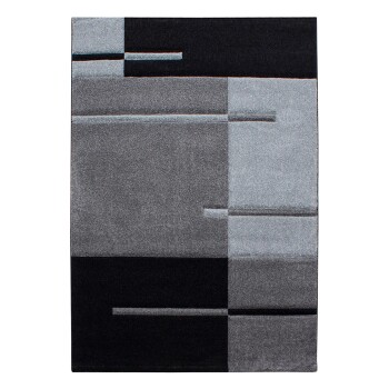 Kurzflor Teppich HAWAII Grau 120 cm x 170 cm