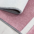 Kurzflor Teppich HAWAII Pink 80 x 150 cm