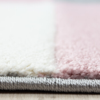 Kurzflor Teppich HAWAII Pink 80 x 300 cm
