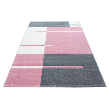 Kurzflor Teppich HAWAII Pink 240 x 340 cm