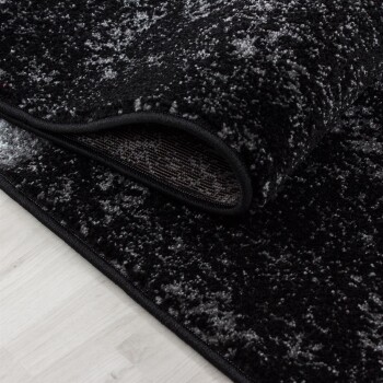 Kurzflor Teppich HAWAII Schwarz 200 cm x 290 cm