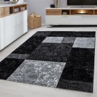 Kurzflor Teppich HAWAII Schwarz 280 x 370 cm