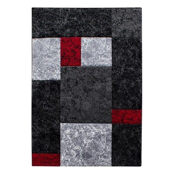 Kurzflor Teppich HAWAII Rot 160 cm x 230 cm