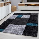 Kurzflor Teppich HAWAII Türkis 120 cm x 170 cm