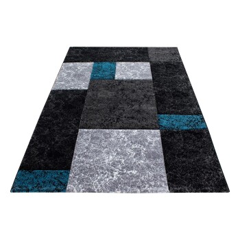 Kurzflor Teppich HAWAII Türkis 280 x 370 cm