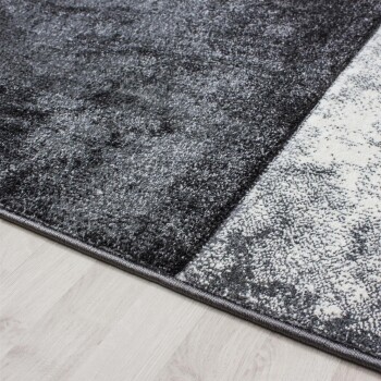 Kurzflor Teppich HAWAII Grau 140 x 200 cm