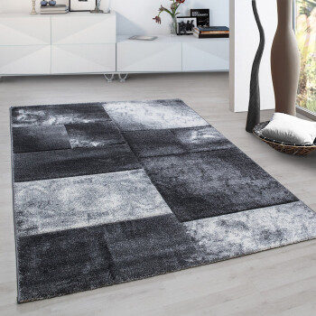 Kurzflor Teppich HAWAII Grau 160 cm x 230 cm