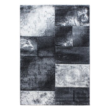 Kurzflor Teppich HAWAII Grau 200 cm x 290 cm