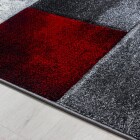 Kurzflor Teppich HAWAII Rot 80 x 150 cm