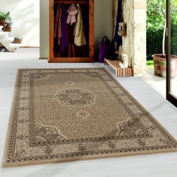 Orient Teppich KASHMIR Beige 300 cm x 400 cm