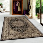 Orient Teppich KASHMIR Schwarz 80 x 150 cm