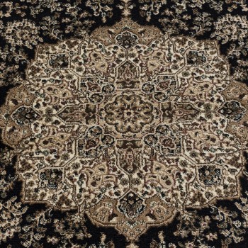 Orient Teppich KASHMIR Schwarz 240 x 340 cm