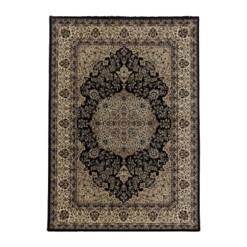 Orient Teppich KASHMIR Schwarz 300 cm x 400 cm