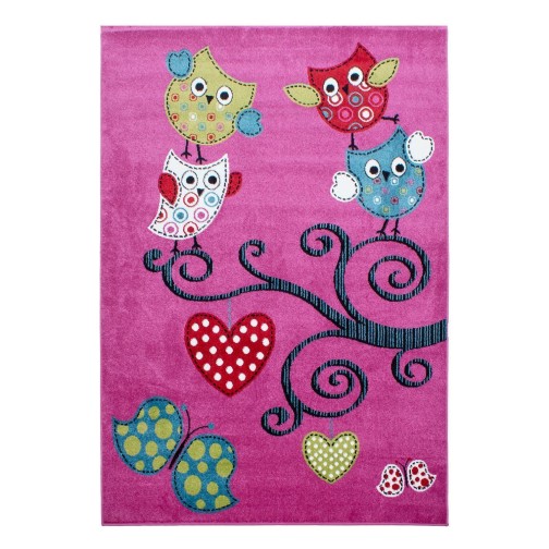 Kinder Teppich KIDS Violett 80 x 150 cm