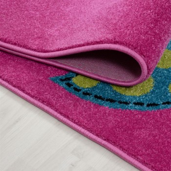 Kinder Teppich KIDS Violett 80 x 150 cm