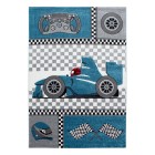 Kinder Teppich KIDS Blau 80 x 150 cm