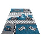 Kinder Teppich KIDS Blau 80 x 150 cm