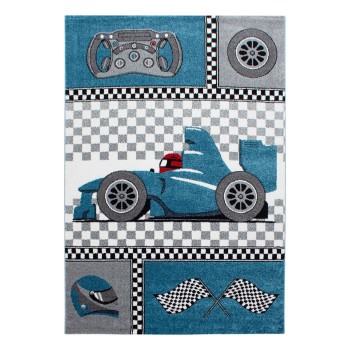 Kinder Teppich KIDS Blau 160 cm x 230 cm