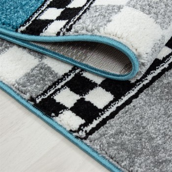 Kinder Teppich KIDS Blau 160 cm x 230 cm