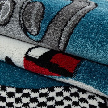 Kinder Teppich KIDS Blau 160 cm x 230 cm