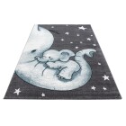 Kinder Teppich KIDS Blau 160 cm x 230 cm