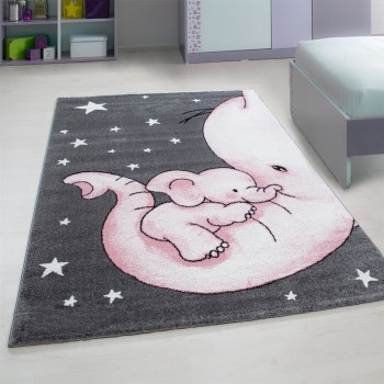 Kinder Teppich KIDS Pink 120 cm x 170 cm