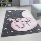 Kinder Teppich KIDS Pink 200 cm x 290 cm