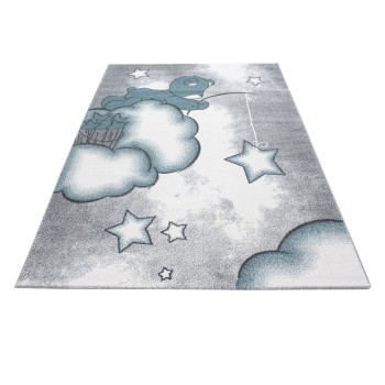 Kinder Teppich KIDS Blau 80 x 150 cm