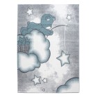 Kinder Teppich KIDS Blau 80 x 150 cm