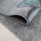 Kinder Teppich KIDS Blau 80 x 150 cm