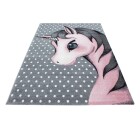 Kinder Teppich KIDS Pink 140 x 200 cm