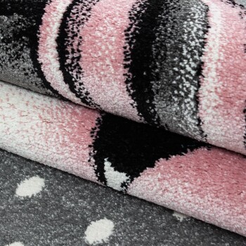 Kinder Teppich KIDS Pink 200 cm x 290 cm