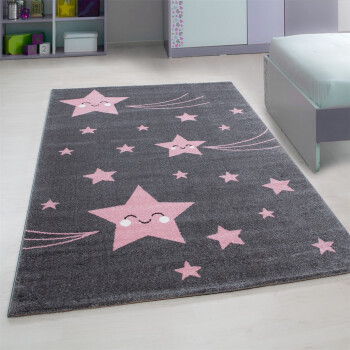 Kinder Teppich KIDS Pink 80 x 150 cm