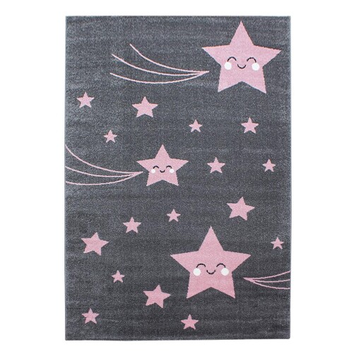 Kinder Teppich KIDS Pink 120 cm x 170 cm