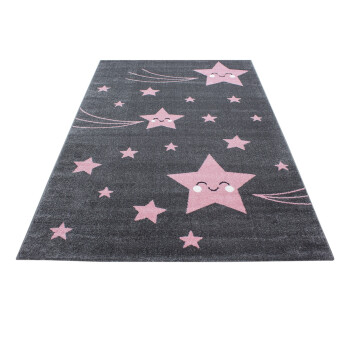 Kinder Teppich KIDS Pink 120 cm x 170 cm