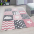Kinder Teppich KIDS Pink 160 cm x 230 cm
