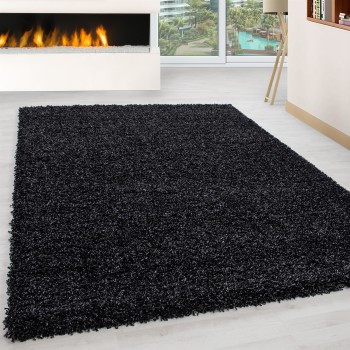 Hochflor Teppich LIFE Anthrazit 60 x 110 cm