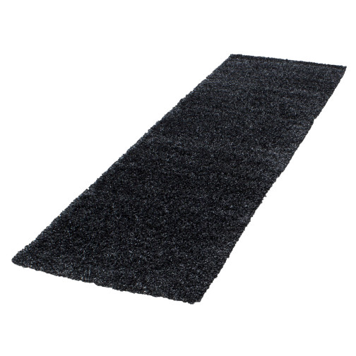 Hochflor Teppich LIFE Anthrazit 80 x 250 cm