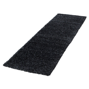Hochflor Teppich LIFE Anthrazit 80 x 250 cm