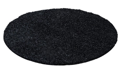 Hochflor Teppich LIFE Anthrazit 80 cm Rund