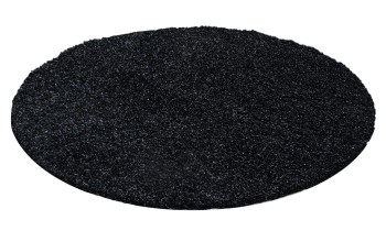 Hochflor Teppich LIFE Anthrazit 80 cm Rund