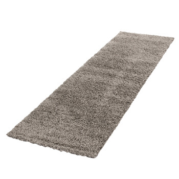 Hochflor Teppich LIFE Beige 80 x 250 cm