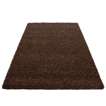 Hochflor Teppich LIFE Braun 200 cm x 290 cm