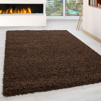 Hochflor Teppich LIFE Braun 240 x 340 cm