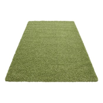 Hochflor Teppich LIFE Grün 60 x 110 cm