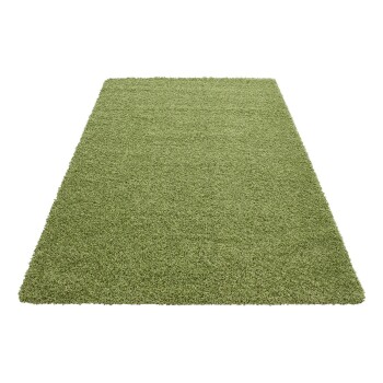 Hochflor Teppich LIFE Grün 80 x 150 cm