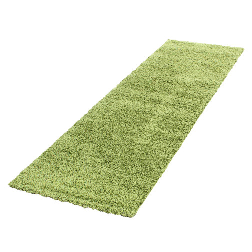 Hochflor Teppich LIFE Grün 80 x 250 cm